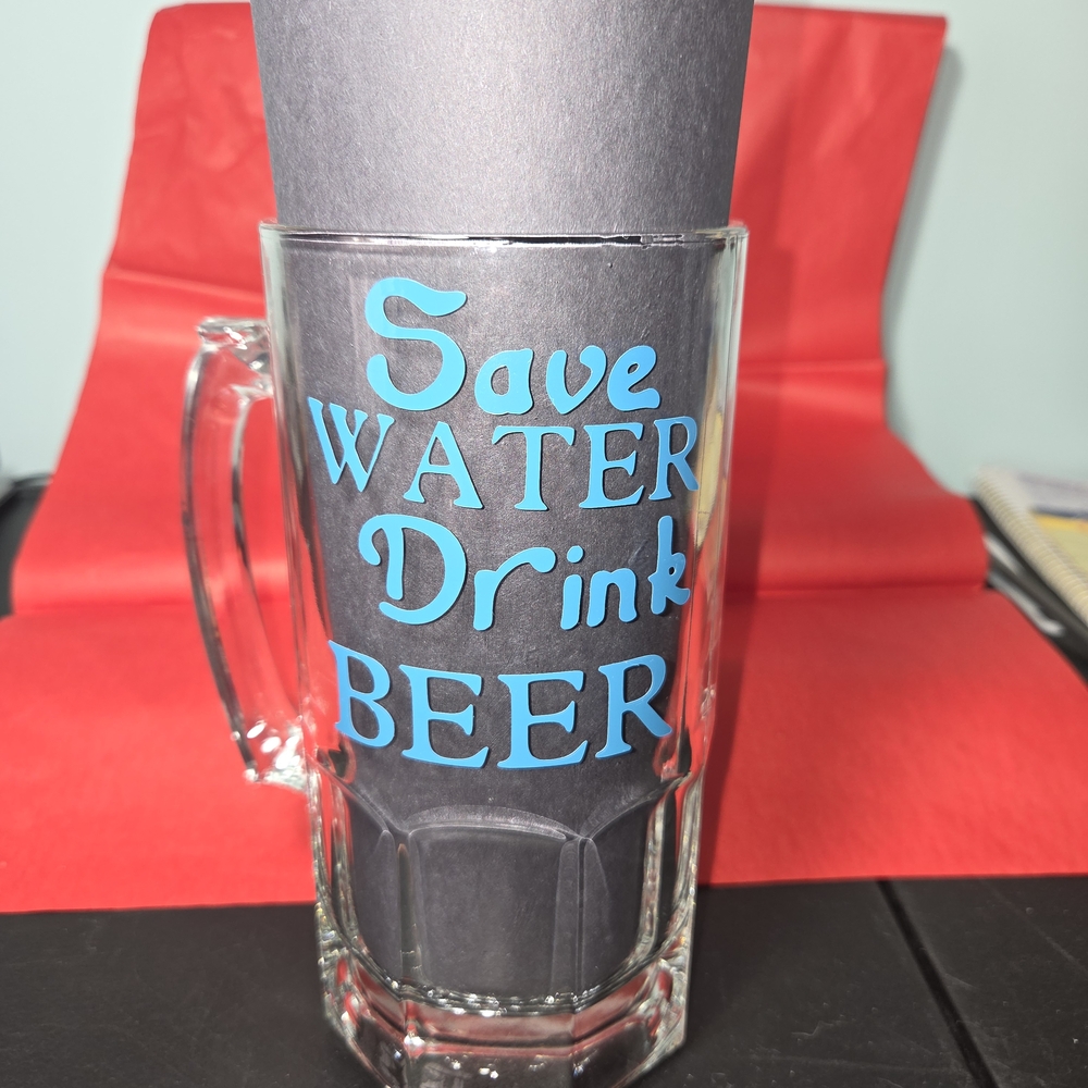 Save Water Drink Beer Glass Mug